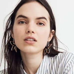 NWOT Madewell Wire Flower Statement Earrings